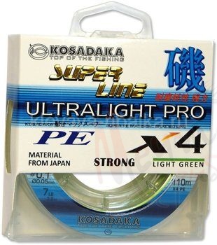 Шнур плетеный KOSADAKA ULTRALIGHT PRO PEx4 110m #0.25